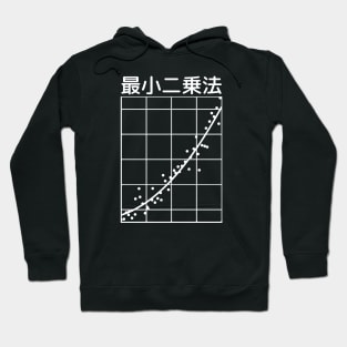 LEAST SQUARES METHOD in Japanese, Regression Analysis, Math Hoodie